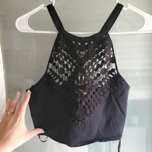Black forever 21 crop top